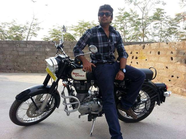 Saikumar with his bike