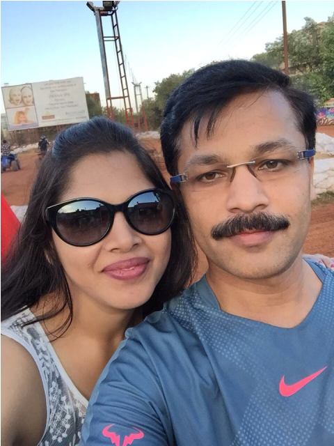 Tukaram Mundhe with his wife