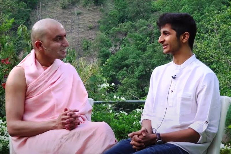 Vidit Gujrathi with founder of Black Lotus, Om Swami