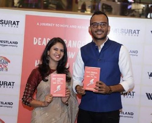 Ashish Bagrecha With His Wife at Book Launch