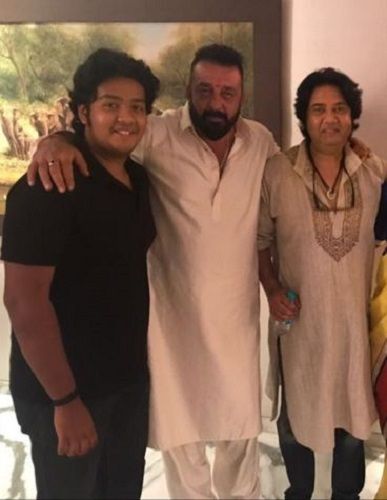 Dhruv Verma with His Father Vikas Verma and Sanjay Dutt