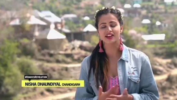 Nisha Dhaundiyal in MTV Roadies Revolution