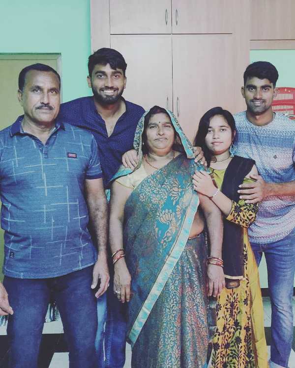 Sanjay Yadav with his family