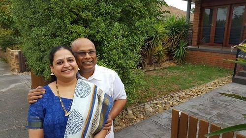 Suresh Chakravarthy With His Wife