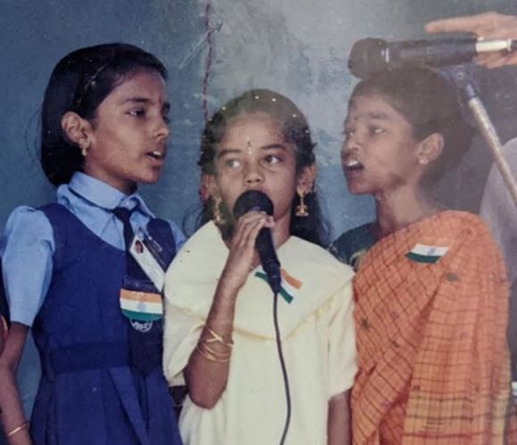 Anitha Sampath in her school days