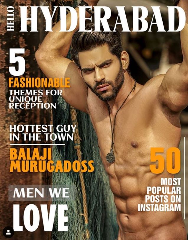 Balaji Murugadoss on the cover of the Hello Hyderabad Magazine