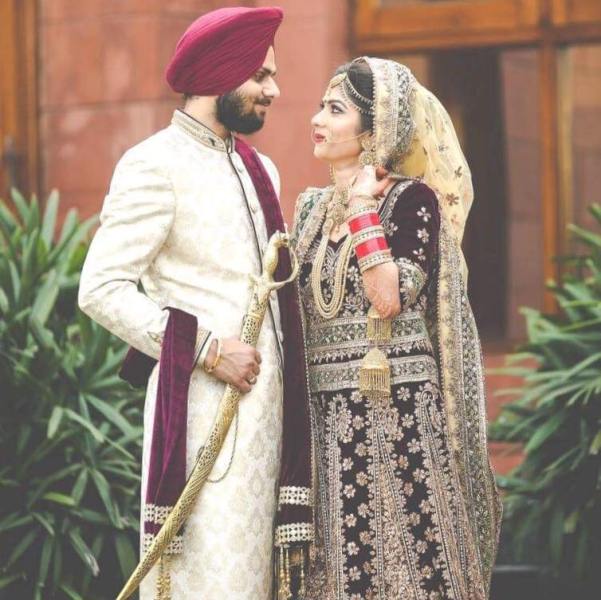 Jaspreet Singh's wedding picture