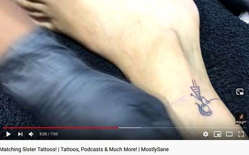 Prajakta Koli's Tattoos on Her Right Ankle