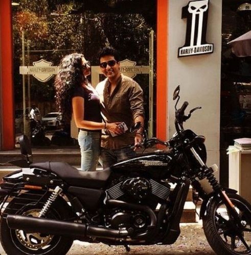Ronnit Biswas's With His Wife and Motorcycle