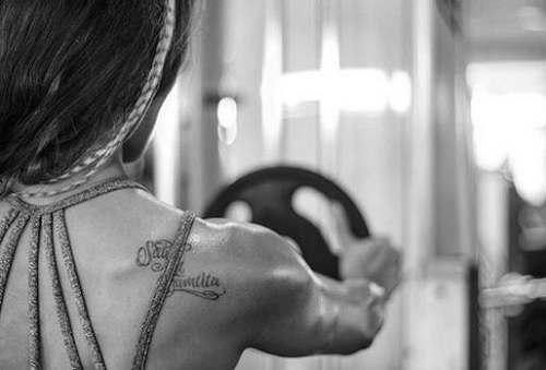 Roshni Sanghvi's Tattoo on Her Back