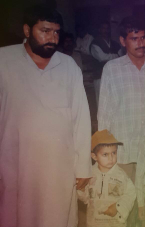 Veer Sahu with his father 