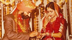Wedding Picture Of Jaspal & Savita Bhatti