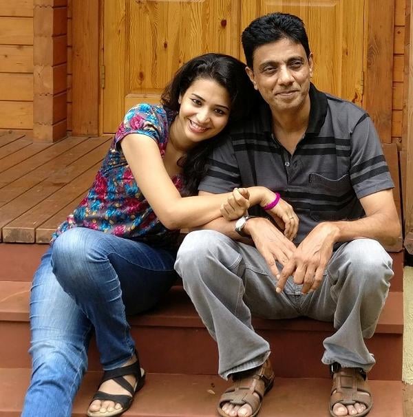 Anjali Barot with her father