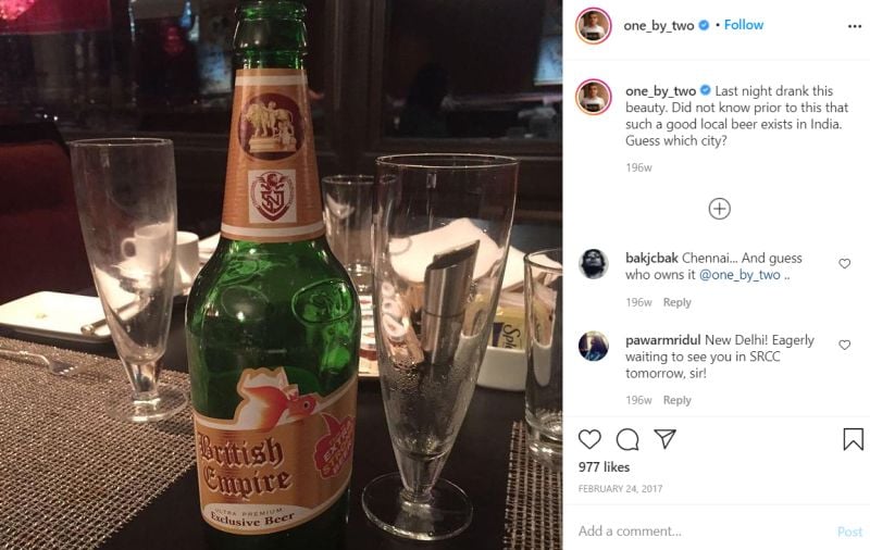 Atul Khatri's post about drinking alcohol
