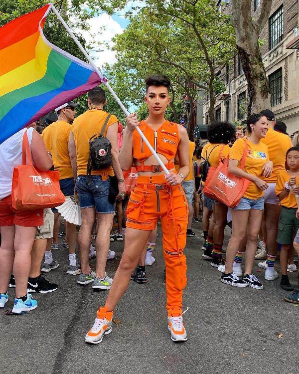 James Charles at Pride parade 2019