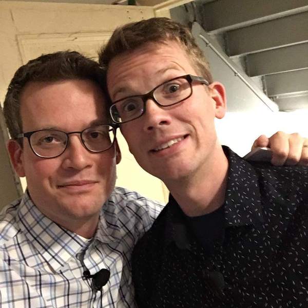 John Green with brother Hank Green