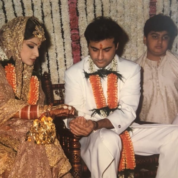 Maheep Kapoor and Sanjay Kapoor's wedding picture