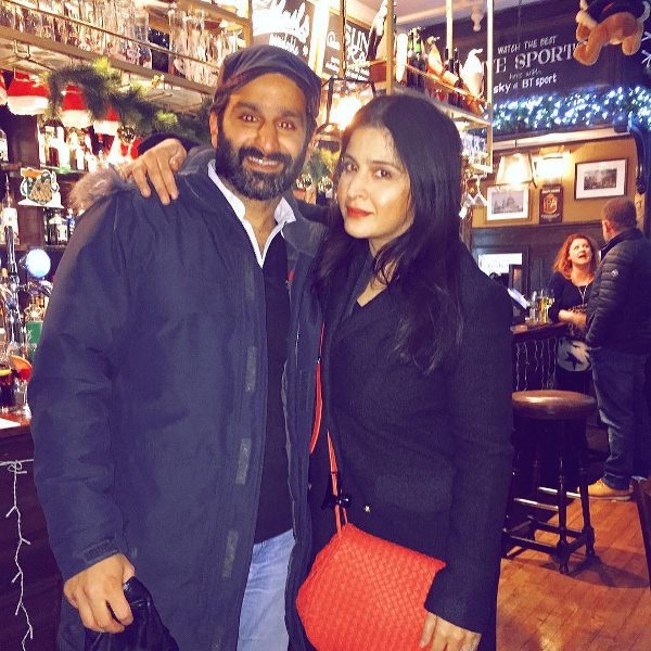 Maheep Kapoor with her brother
