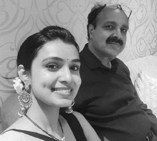 Mayuri Deshmukh with her Father