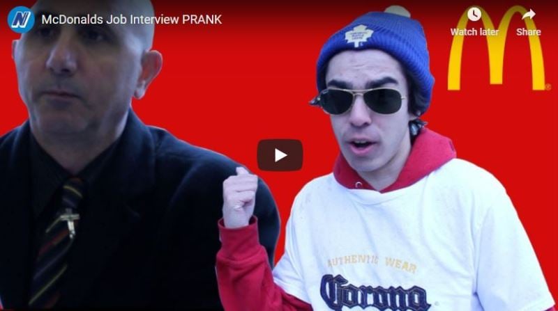 McDonalds Job Interview PRANK (2013)