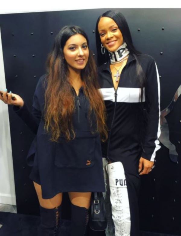 Niki Mehra with Rihanna