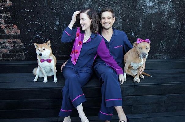 Rachel Brosnahan with her Husband and Pets