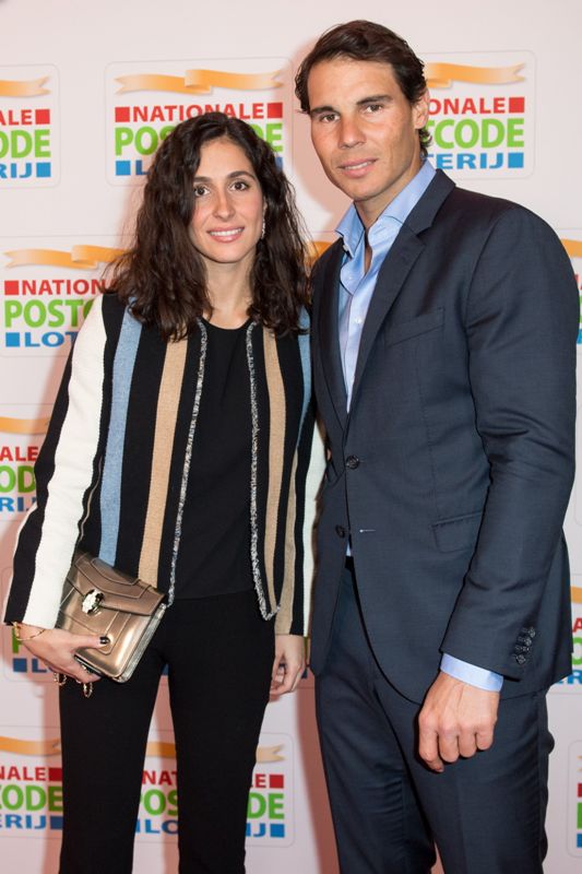 Rafael Nadal with his wife