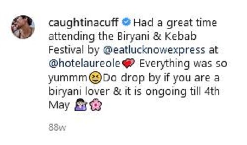 Riya Jain's Instagram post