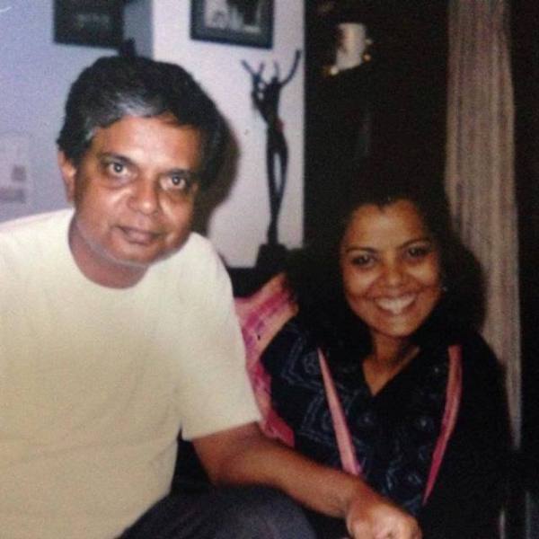 Sadashiv Amrapurkar with his daughter Ketaki