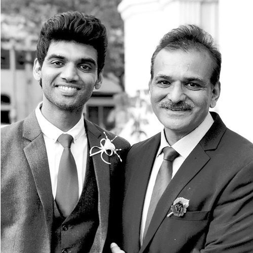 Salil Jamdar with his father