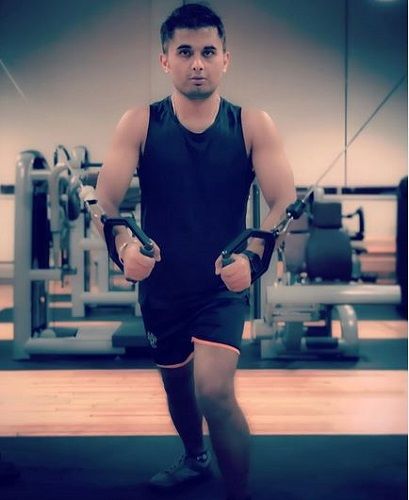 Sandesh Lamsal in the Gym