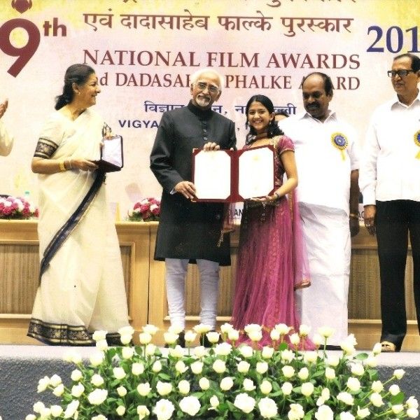 Shriya Sharma winning the National Award