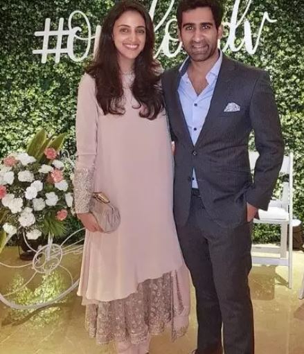 Suhail Chandhok with his wife