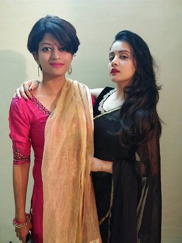 Sulagna Panigrahi with her Sister