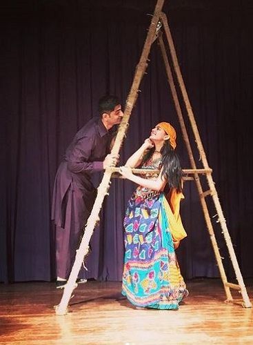 Tejasvi Singh Ahlawat Performing in a Theatre Play