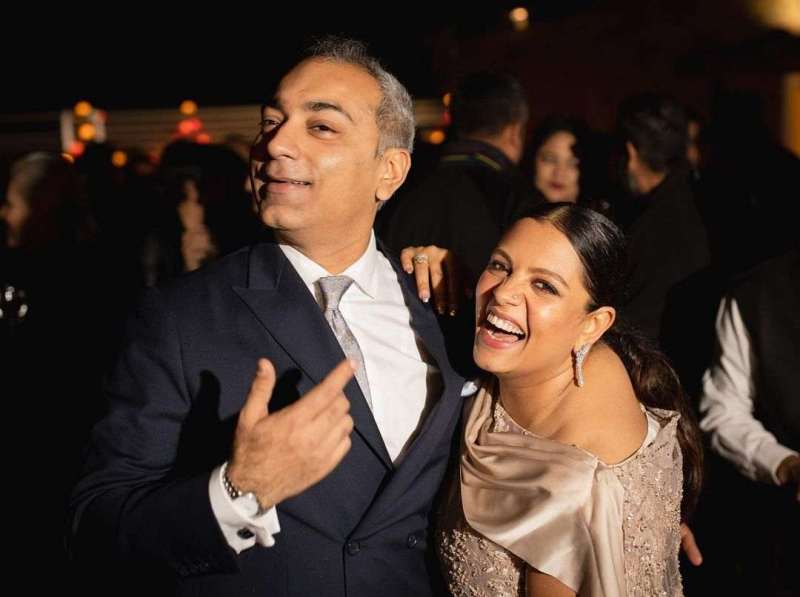Arti Nayar with her husband Saurabh Dudhoria