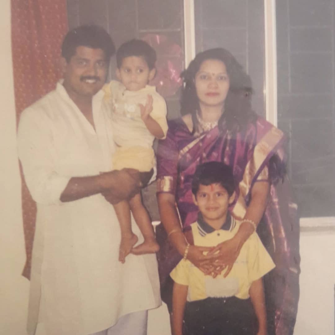 Ashish Kulkarni with his family