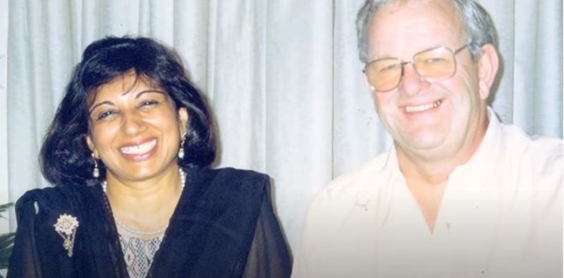 Kiran Mazumdar with Leslie Auchincloss