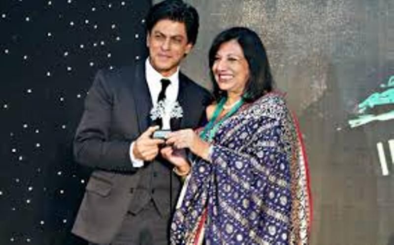 Kiran Mazumdar with Shah Rukh Khan