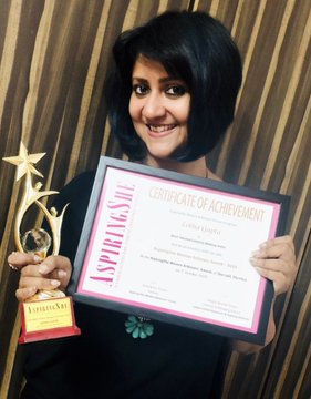 Lekha Gupta with AspiringShe award