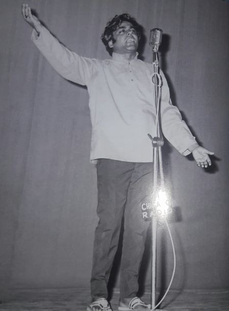 Narendra Chanchal performing at a local event