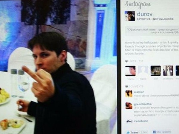 Pavel Durov's Instagram post in response to Mail.ru's offer of buying VK social media platform
