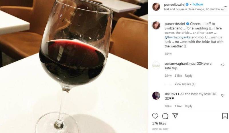Puneet B Saini's Instagram post of drinking alcohol