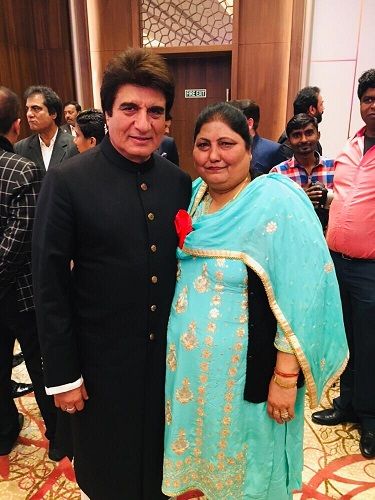 Raj Babbar with his sister Shashi Verma