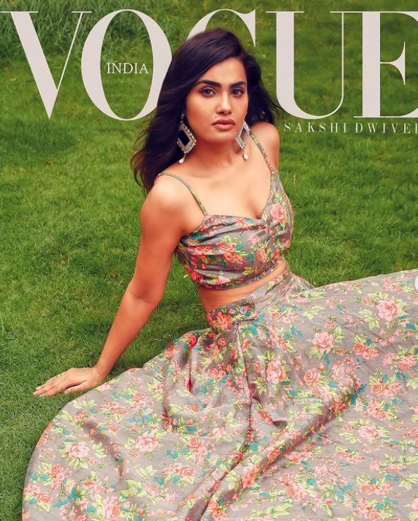 Sakshi Dwivedi on the cover of Vogue magazine