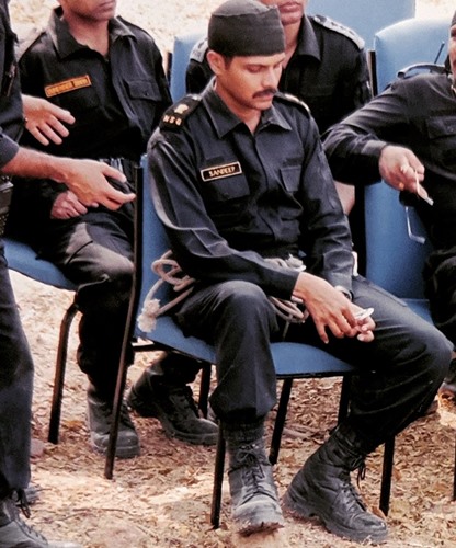 Sandeep Unnikrishnan during his NSG training camps