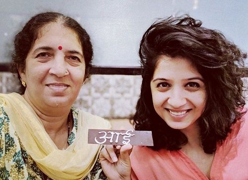 Snehlata Vasaikar with her mother