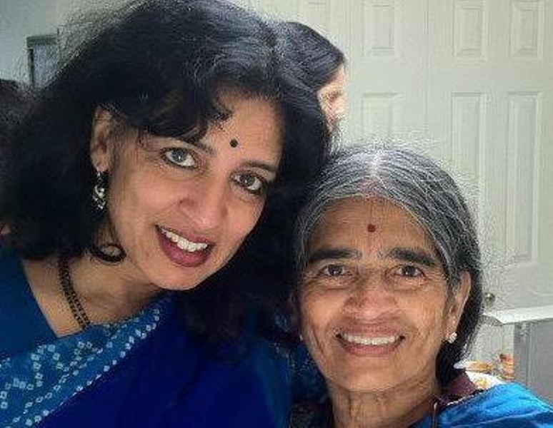 Jayshree Ullal with her mother