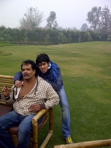 Karan Khanna with his father