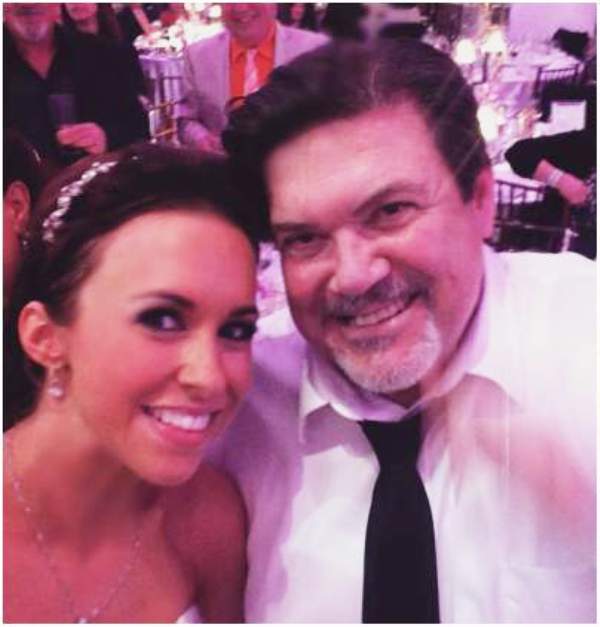 Lacey Chabert with her father